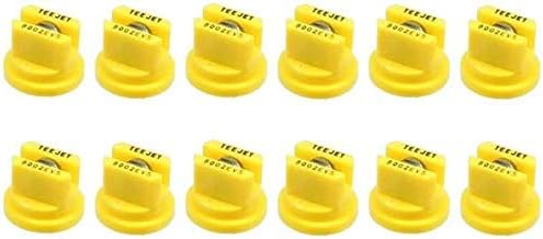 TeeJet TP8002EVS Even Flat Fan Visiflo Spray Nozzle - 80° - 0.2 GPM - Yellow (Pack of 12)