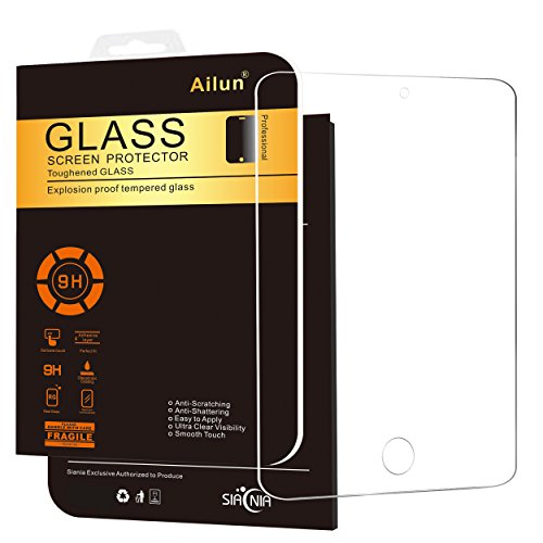 Ailun Screen Protector Compatible with iPad Pro 12.9 Inch 2015 and 2017 Model Premium Tempered Glass Apple Pencil Compatible Ultra Clear Anti Scratches Case Friendly