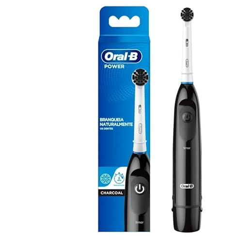 Oral-B Escova De Dente Elétrica Charcoal, 1 Unidade, Preto