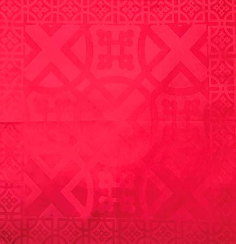 Kit de 4 pc. Guardanapo IDYLLE Vermelho 47x47 cm 100% Algodão Importado de Portugal