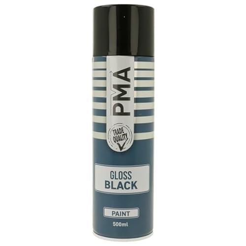 PMA GLOSS BLACK FAST-DRYING SPRAY PAINT 500ML