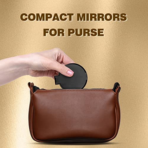 Qislee Compact Mirror Bulk, Round Makeup Mirror For Purse, Set Of 12 (White) #TOP2