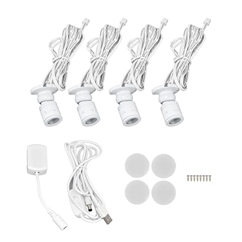 Luz LED debajo del gabinete Aramox regulable 1W lámpara de aluminio 4 en 1 para escaparates 6