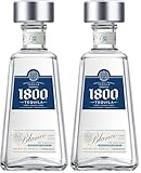 1800 Reposado Tequila | Feiner Blend aus fassgelagertem Tequila | Hergestellt aus 100% blauer Weber-Agave | Von Hand geerntet | 38% vol. | 0,7l (Packung mit 2)