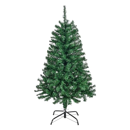 Bonnlo Artificial Christmas Tree, Upgraded Full 4ft Christmas Tree w/ 346 Branch Tips, Small Xmas Tree for Home, Office, Party Decoration, Green