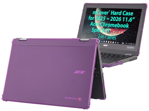 mCover Twarde etui kompatybilne tylko z laptopami 2 w 1 2025-2026 29.5 cm Acer Chromebook Spin 511 R757 Series 2 w 1 (nie jest kompatybilne z żadnymi innymi modelami Acer) - fioletowe