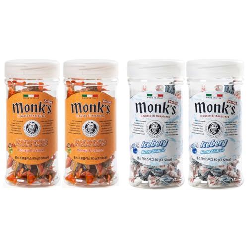 Monk's Propolis Candy + Iceberg �����X �v���|���X 80g + �A�C�X�o�[�O 80g �Z�b�g �ԍڗp�L�����f�B�[ �؍����ʔ� [���s�A���i] (2�Z�b�g)
