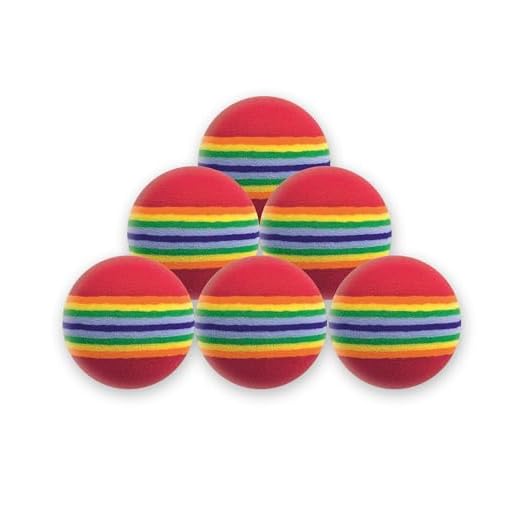 Longridge Foam Practice Golf Balls (Pack of 6 Balls)