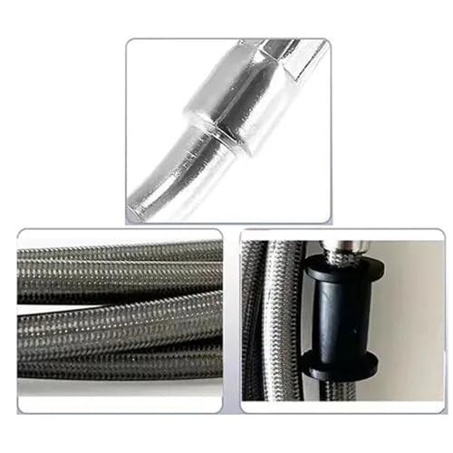 Raccords tuyau d'huile AN3 et connecteur T M10 pour moto 140cm - 5