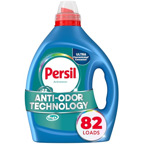 Persil Activewear Clean Laundry Detergent Liquid, 82.5 Fl Oz, 82 Loads, Ultra Concentrated Laundry...
