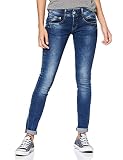 Herrlicher Damen Gila Slim Jeans, Blau (Scrub 014), W25/L32