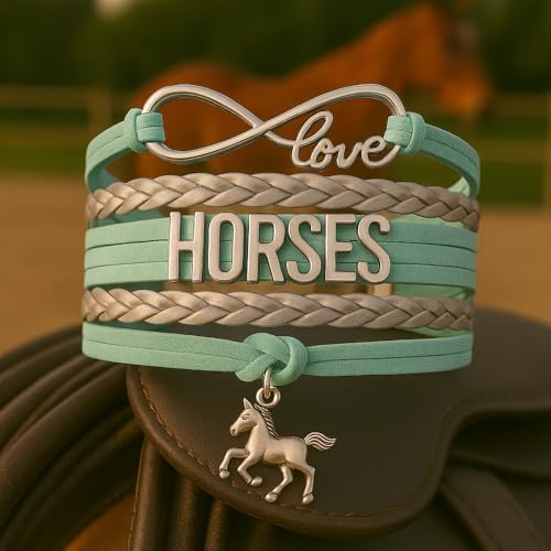 Horse Gifts for Girls Women Bracelet, Dainty Horse Jewelry Horse Gifts for Girls Teens Horse Lovers, Equestrian Jewelry, Pony Charm4