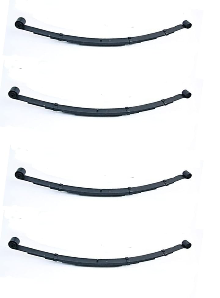 Toyo Spring Leaf (Spring Patti) Assembly Set for Maruti Gypsy (All Models) | Car Suspension Parts | Automotive Springs (Gypsy Front + Rear (Set of 4))