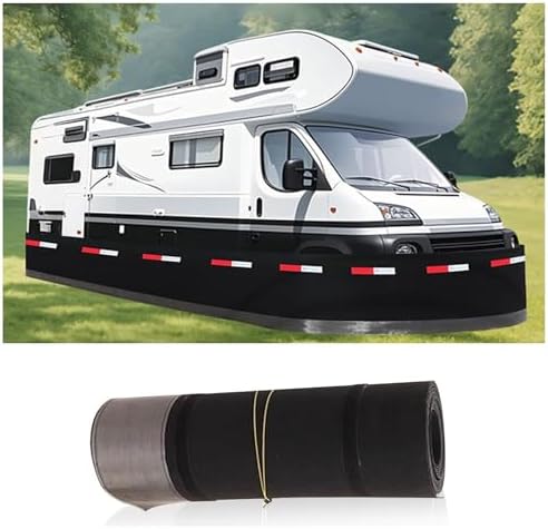 Durable RV Skirting for Travel Trailers - 2.6ft High, Easy Installation Camper Cover with Iron Mesh Base, Ideal for Garden & Outdoor, Fits 65ft/20m Length
