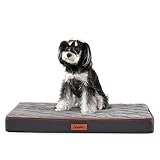 Sonive Medium Waterproof Orthopedic Egg Crate Foam Dog&Cat Beds Supportive Dog Bed Matt for Small Do
