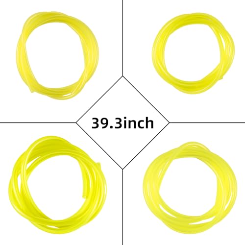 4 Stück 1 Meter Benzinschlauch 2mm id x 3.5mm, 2.5mm id x 5mm, 3mm id x 5mm, 3mm id x 6mm kraftstoffschlauch motorsäge, kettensäge freischneider benzinschlauch motorsense motorsäge rasenmäher
