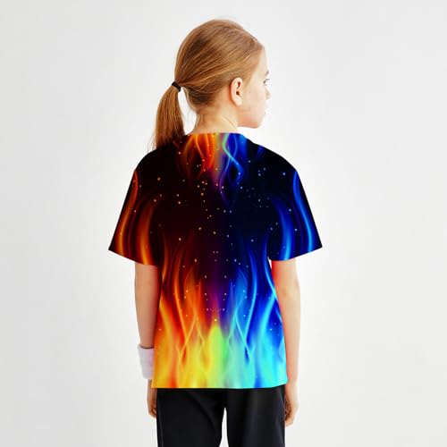 Image of Hgvoetty Boys Girls Graphic T-Shirts Kid 3D Casual Tops Tees for 6-16 Years | Youth Novelty Shirts, Bright Eye-Catching Design, Lightweight and Soft Material, Suit for Daily Sport, Party and School Wear