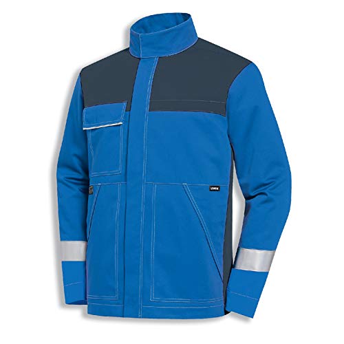 Uvex Protection Perfect Multifunction Herren-Arbeitsjacke - Blaue Männer-Bundejacke - Multifunktionale Schutzbekleidung 44/46