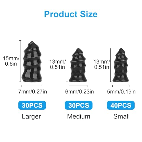Linkstyle 100PCS Tire Repair Kit, Screw in Tire Plugs with 3 Sizes Rubber Nails, Screwdriver, Self-Service Flat Tire Screw Plugs for Car Truck Motorcycle SUV by Linkstyle - Image 2