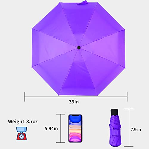 image for GAOYAING Upgraded Compact Travel Umbrella Sun&Rain Lightweight Small a