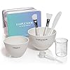 Silicone-Face-Mask-Mixing-Bowl-Set-DIY-Face-Mask-Brush-Mixing-Set-with-Facial-Mask-Bowl-Spatula-Measuring-Cup-Spoon-7-IN-1-SPA-Face-Mask-Applicators-with-Stylish-Makeup-Bag Face Mask Mixing Bowl Set with Silicone Facial Bowls, Brushes, Spatula, Measuring Cup + Scoop, Reusable Makeup Pad, Stylish Makeup Bag, 8 in 1 Esthetician Tool Kit, SPA Quality