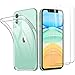 Produktbild Seomusen Hülle + Panzerglas [2 Stück] für iPhone 11, Durchsichtig Handyhülle für iPhone 11 Transparent Silikon TPU Schutzhülle,9H Härte,Anti-Öl Panzerglas Schutzfolie für iPhone 11