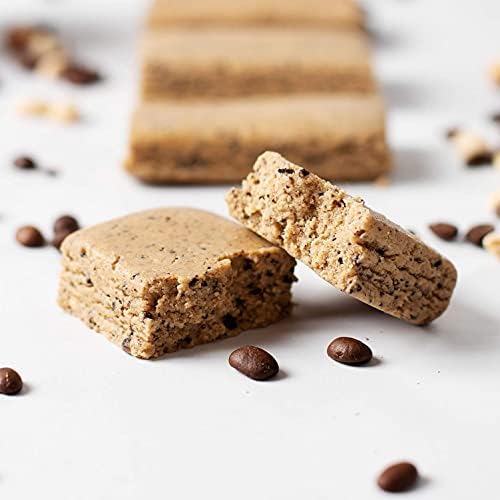 Protein Coffee Energy Bar, Made with Five Simple Ingredients, All Natural, Gluten Free, Non GMO & 16g of Protein, Made with Real Coffee (55mg Caffeine per bar), 12 Bars (Peanut Butter)