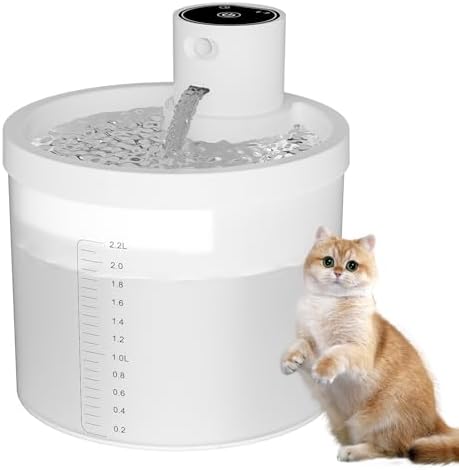 Fuente para Gatos Sin Cable 2.2L Bebedero Gatos Automatico,Fuente...