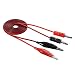 Produktbild bansd Alligator-Prüfkabel Clip Pin Bananenstecker Kabel für Digitalmultimeter Rot & Schwarz