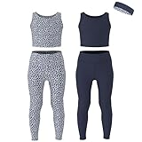 Photo Gallery essenclo girls athletic leggings yoga pants w/sleeveless crop tank tops for kids workout cheer dance run sizes 3-16, 5pc set - e2110 - set-7-5-6 Photo Gallery essenclo girls athletic leggings yoga pants w/sleeveless crop tank tops for kids workout cheer dance run sizes 3-16, 5pc set - e2110 - set-7-5-6