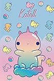  Katell: Mon Cahier - Licorne Journal Cadeau De Nom Pour L\'anniversaire Personnalisé Pour Les Filles Et Les Enfants