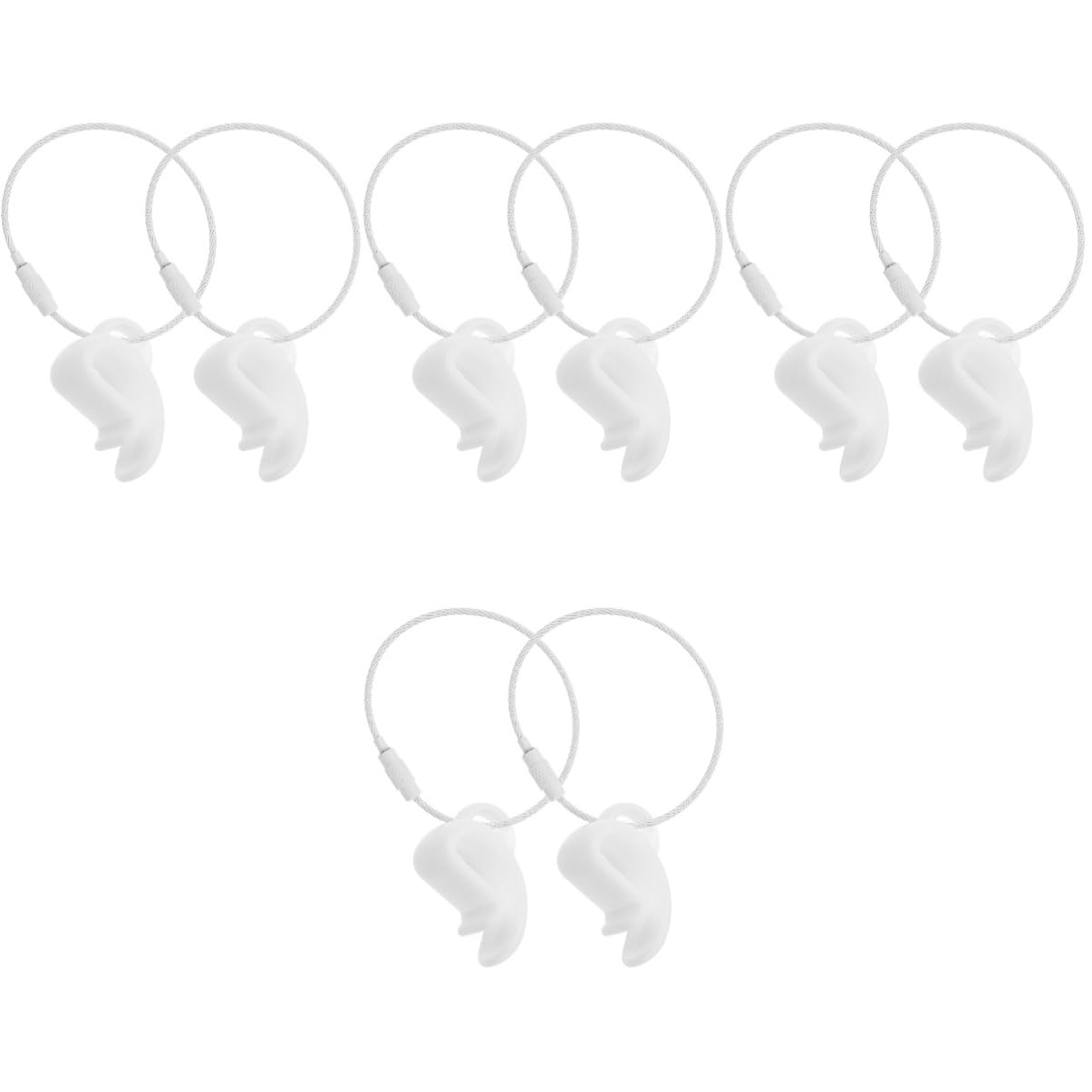 BESPORTBLE 4sets Flying Disc Clamp Compact Flying Disc Holder Plastic Clip for Easy Carrying 2pcs*4
