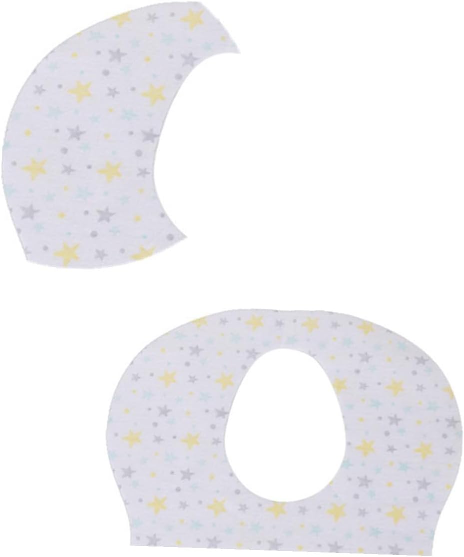 BESTonZON Disposable Bibs Apron 20pcs, Waterproof Portable Newborn Feeding Bibs Saliva Towel, Star Pattern, Suitable for Mealtime and