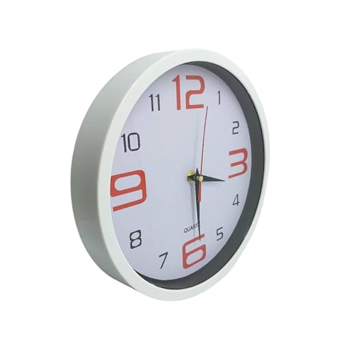 Relógio De Parede Escritório Tradicional Fundo Branco 25cm (Preto)