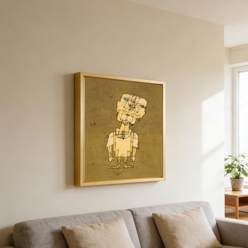 Image of Canvas Frames for 8 inchx10 inchPaintings with 0.6 inch~0.9 inch Deep Gold | VAREIHNAZ Canvas Floater Frames for 8 inchx10 inchCanvas Paintings,Floating Frames for Wall Decor,No Glass or Back(Gold)