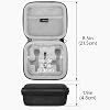 GEEKRIA for Creators Hard Shell Wireless Mic Case, Wireless Lavalier Microphones Case Compatible with PQRQP, BOYA, MAYBESTA, Mini Mic Pro, Leettus, JUDKIOM, Bulatry, Caiord (Grey) #3