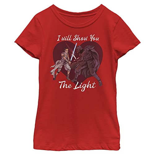 T-shirt Star Wars fille rouge taille M - Episode IX The Light
