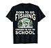 Born To Fishing Forced Go School Funny Boys Kids Youth Men T-Shirt
