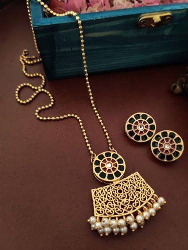 Juego de joyas chapadas en oro DMZ-2596 de latón elegante para mujer 2