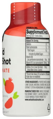 Image of 365 by Whole Foods Market, Liquid Energy Shot, Pomegranate, 2 fl oz
