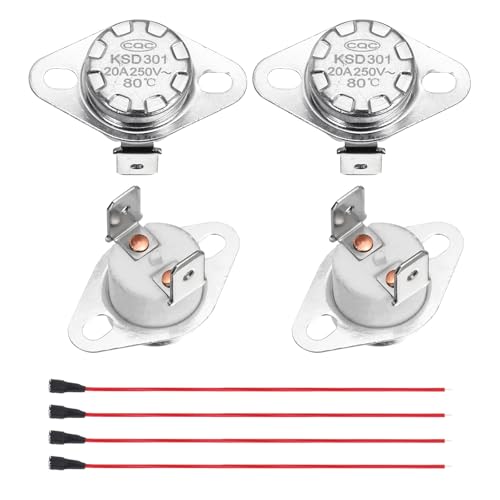 Thermostat KSD301 80°C pour réparer votre cafetière et retrouver un café parfait au quotidien