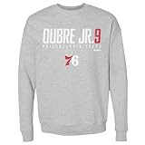 500 LEVEL Kelly Oubre Jr. Philadelphia 76ers Crewneck Sweatshirt - Kelly Oubre Jr. Philadelphia 76ers Elite WHT (Heather Gray, Small)
