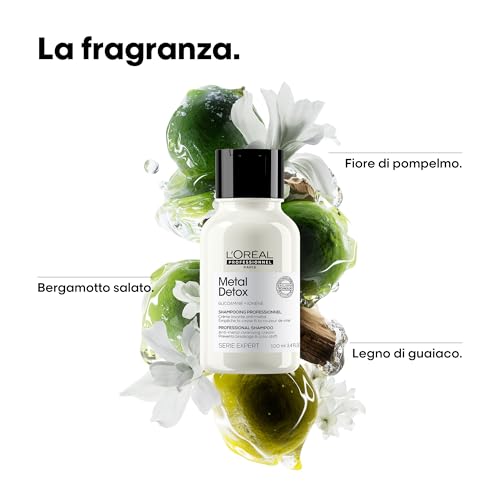 L’OréAl Professionnel Serie Expert Metal Detox Shampoo Di Pulizia Profonda Per Capelli Tinti E Danneggiati 100 Ml - 5
