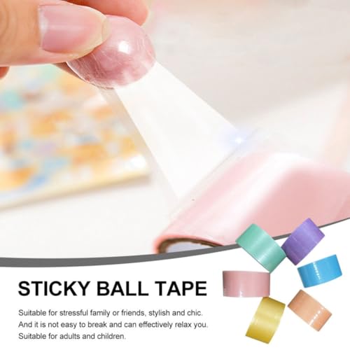 Cinta adhesiva de colores plástica flexible para el alivio del estrés diario 7