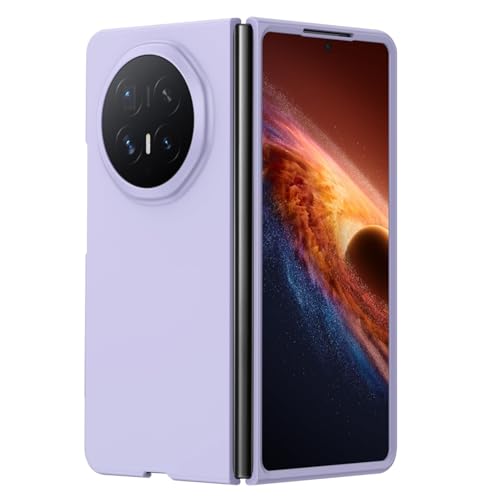 For Huawei Honor Magic V6 �p�P�[�X�A���X�g���b�g�t���\�t�g�V���R���V�F���X�[�p�[�X���������h�~�J�����ی�J�o�[(Purple)