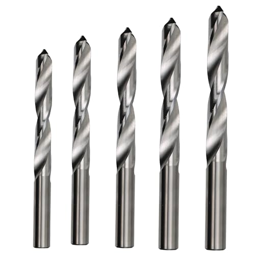 Image of Drill America ZMPOUDMOD5 DMOD Series 5 Piece Carbide Drill Bit Set (1 /4, 5 /16, 3 /8, 7 /16 and 1 /2 in Plastic Pouch Kit)