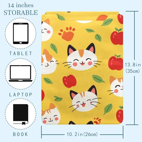 Housse pour ordinateur portable 13.8 pochette pc portable chat jaune - 4