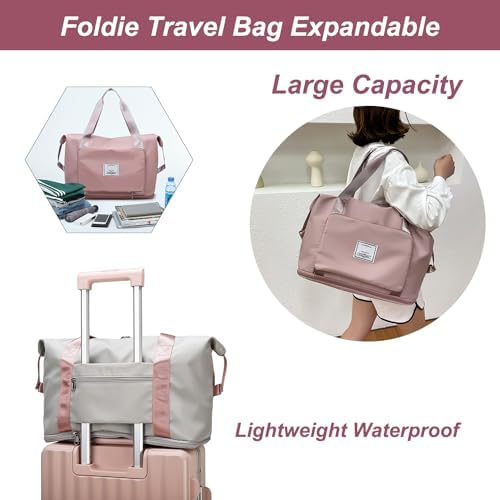 Foldie Expandable Travel Bag, Large Capacity Folding Bag
