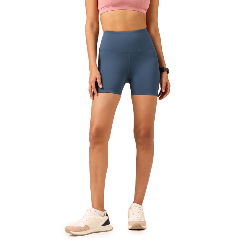 Image of BlissClub Ultimate Shorties Lite | Gym Shorts for Women Workout, Sports Shorts, Swim Shorts and Shapewear for Tummy | High Waist and Back Pocket