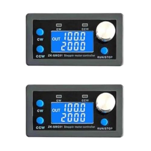 2個 ZK-SMC01 DC 5-30V CNC ステッピングモーター コントローラー 1/128 マイクロステップ分解能 フォワードリバース遅延時間角度 スピードステッピングモーター制御モジュール